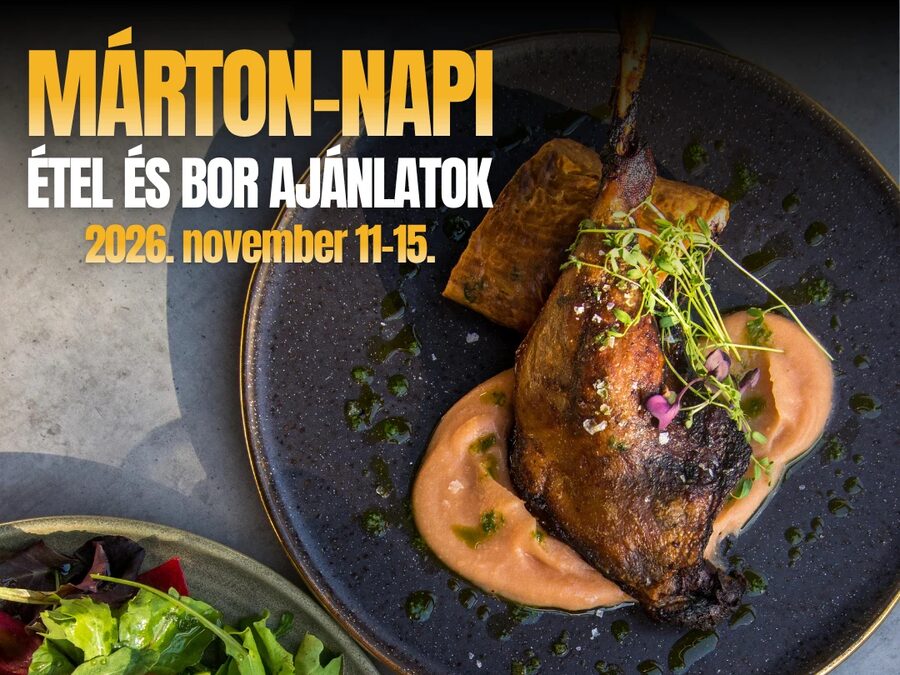 Márton-napi étel- és borajánlatok a Corner’s Pubban, 2026. november 11–15.: konfitált libacomb birsalmakrémmel